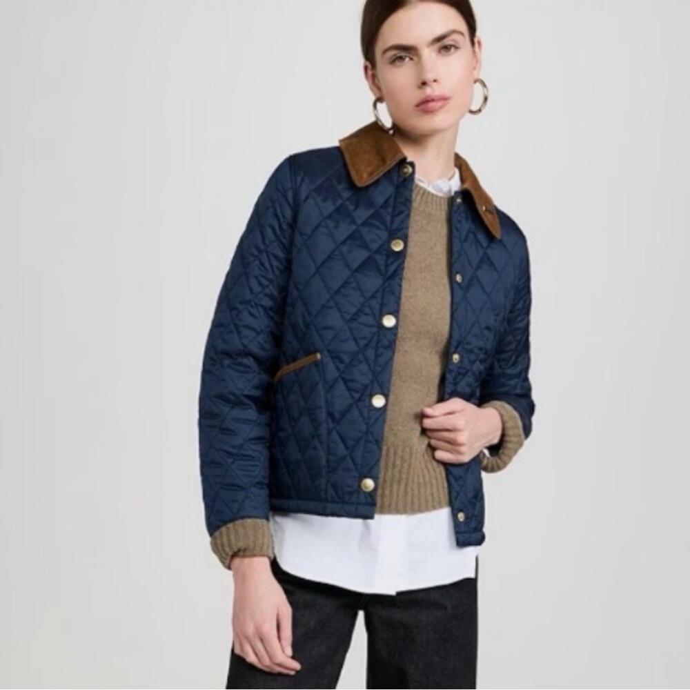 NWT Cropped Liddesdale Jacket in Navy